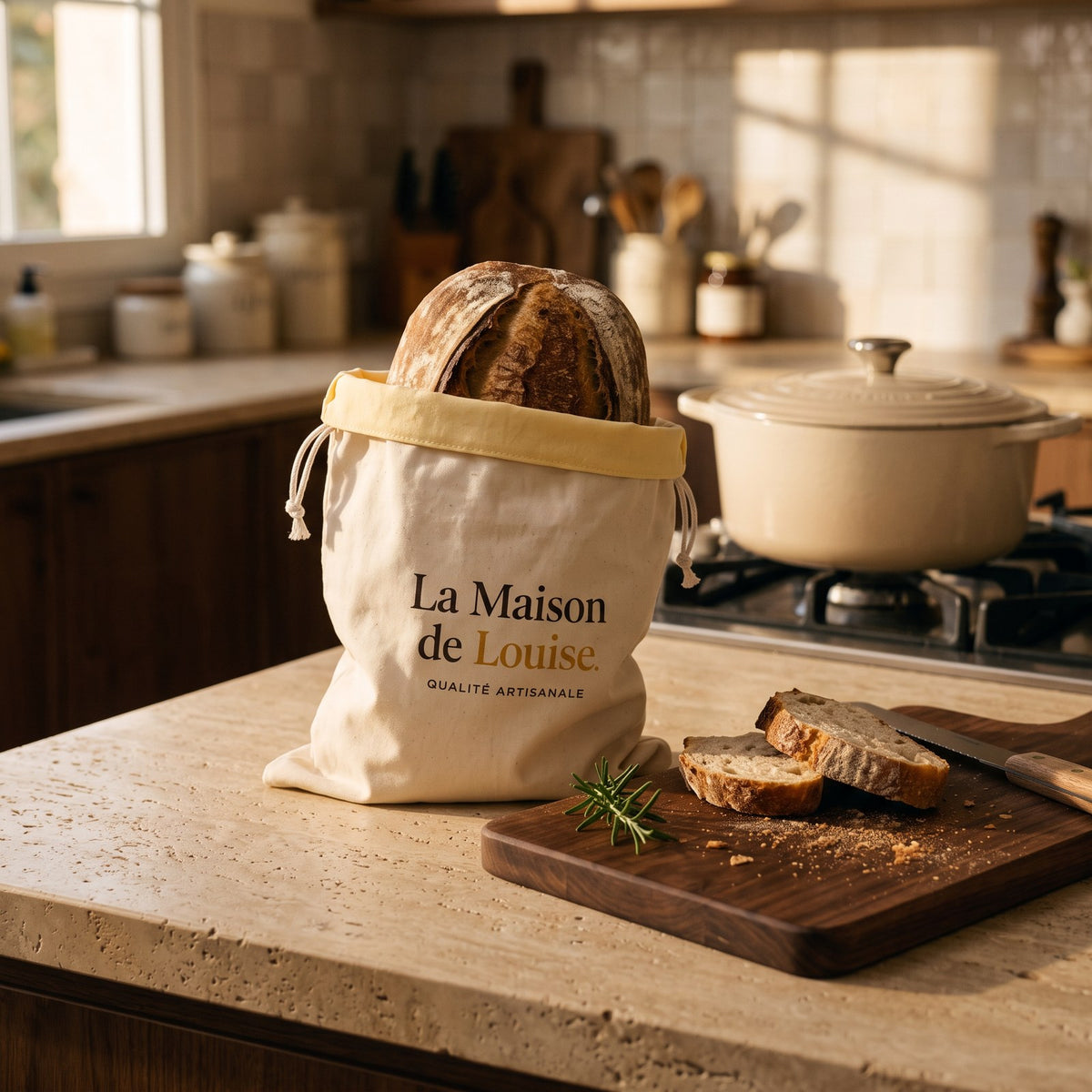 The Louise Bag in a home kitchen