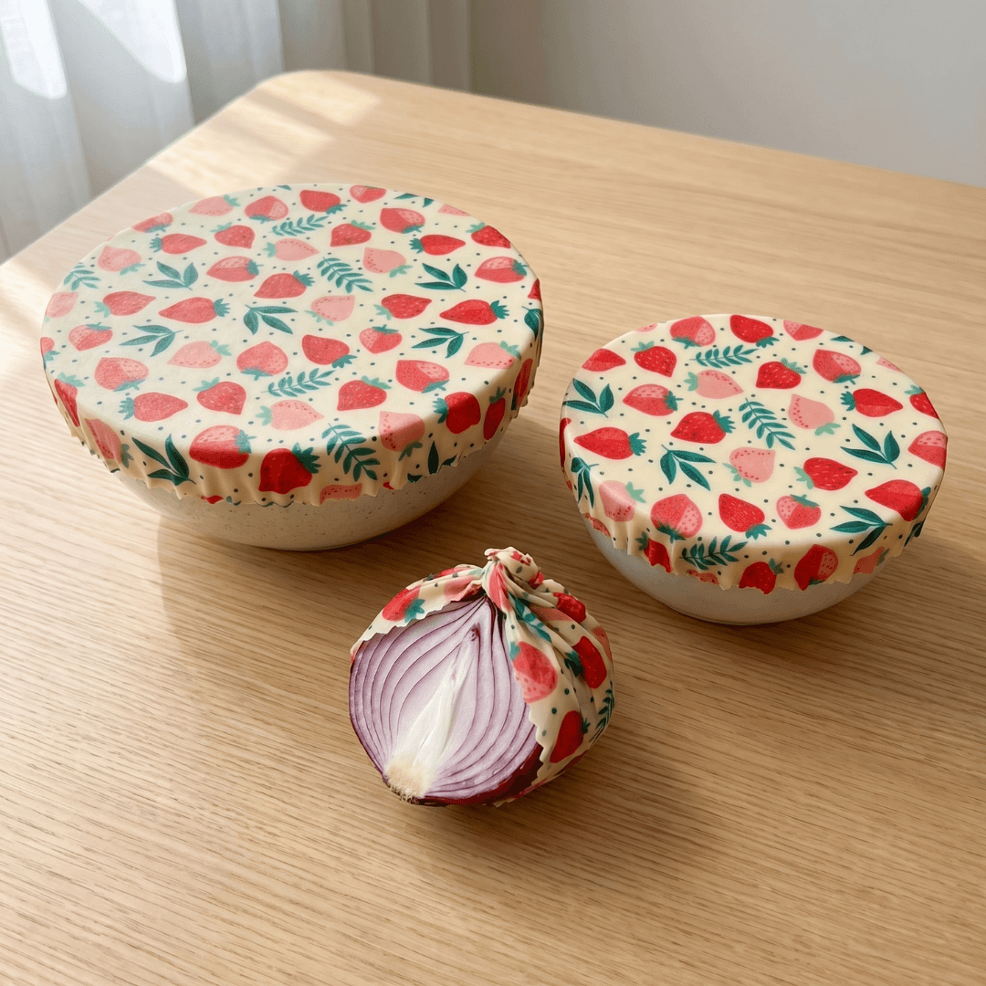Beeswax wraps replacing plastic wrap