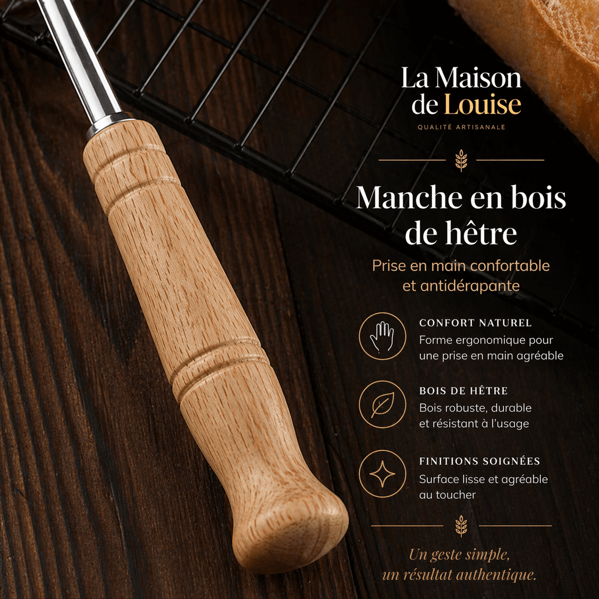 Artisan bread lame with replacement blades