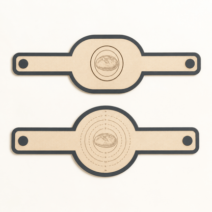 Oval baking mat for long country loaves