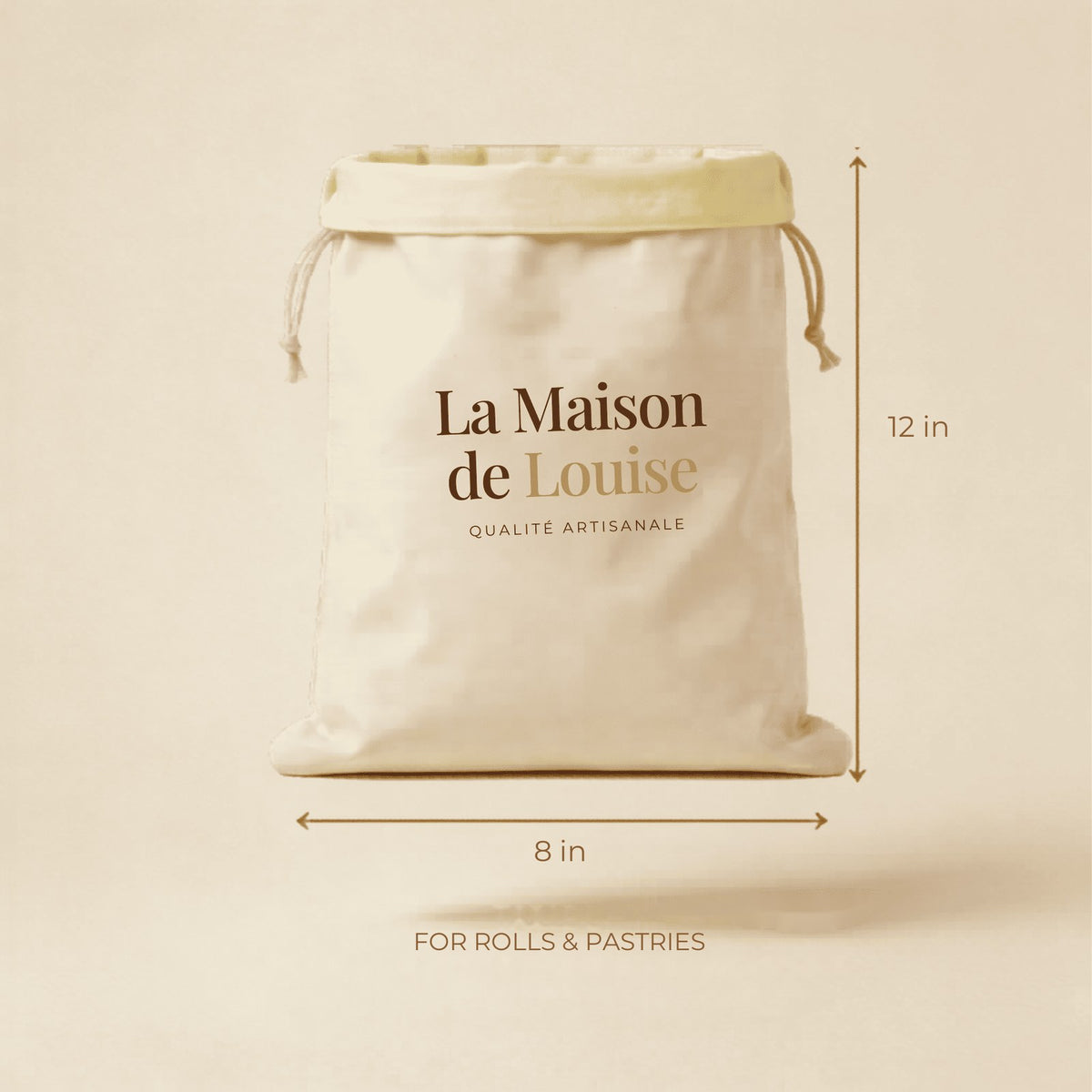 The Pastry Bag, 8 x 12 in, for rolls and pastries